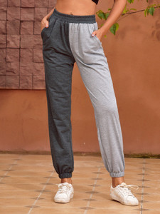 Urbanic Solid Women Grey Track Pants