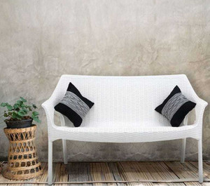 Supreme LOVE SEAT WHITE SET OF SOFA FULLY COMFORT ND WEIGHT BEARING  CAPACITY 200 KG OUTDOOR CHAIR Plastic Outdoor Chair Price in India Buy  Supreme