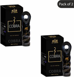 ST-JOHN Cobra Parfum 50ml (pack of 2) Eau de Parfum  -  100 ml