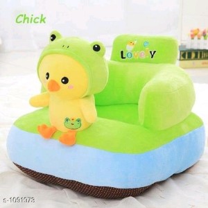 JASIL Kids Soft Plush Cushion Baby Sofa Seat Or Rocking Chair for Kids Green  - 30 cm