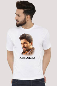 Tee Gallery Printed Men Round Neck White T-Shirt