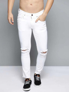 comfits Slim Men White Jeans