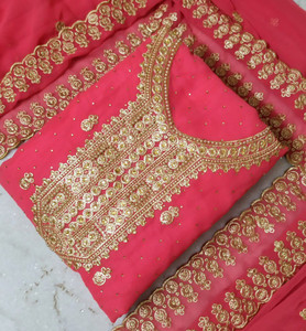 Shinestar Georgette Embellished Salwar Suit Material
