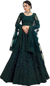 lefankshi fashion Embroidered Semi Stitched Lehenga Choli