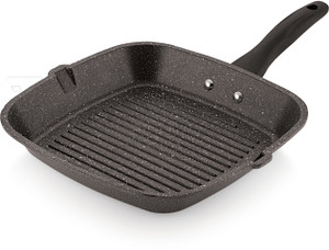 iVBOX ® Jumbo-Grill 270mm Spatter Non-Stick Hard-Stone Coating Grill Pan 27 cm diameter 3 L capacity