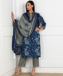 VAHSON Floral Print, Printed Kurta, Trouser/Pant & Dupatta Set