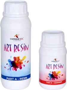 art resin Crystal Clear UV Resistant| Long- Lasting| Smooth Finish| All Surface |Easy to Use Epoxy 750 GRAM