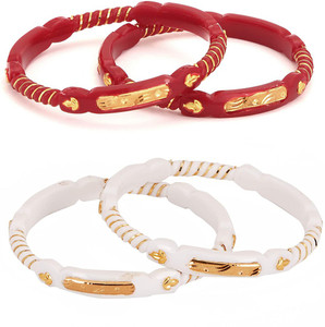 TANVI J Plastic Gold-plated Shakha Pola
