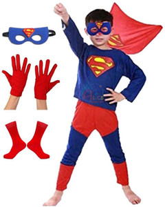 Alice Emporium Superhero Costume Dress for Kids Boys | Halloween Costume | Superman Dress for Kids Kids Costume Wear