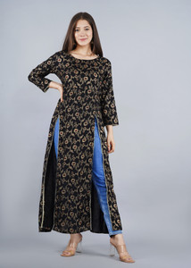 Shedika Women Printed Frontslit Kurta