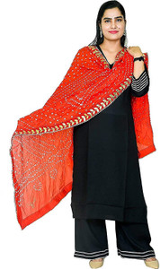 SHarKO Art Silk Printed Women Dupatta