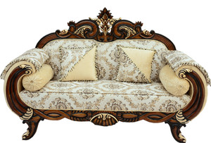 W.S.HANDICRAFTS A beautiful sofa set for your living room, bedroom, office and home Fabric 2 Seater  Sofa