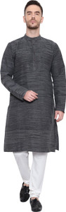 Latest Chikan Men Self Design Straight Kurta