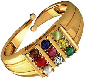 Vaibhav Pratisthan Metal Gold Plated Ring