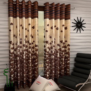 Home Sizzler 213 cm (7 ft) पर्दा (2  का पैक)