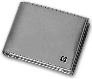 G-FLY Men Silver Artificial Leather Wallet