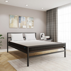 Nilkamal SLEEP Striker + Lite Mattress Metal Queen Bed