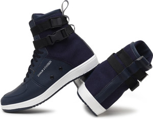 Zixer Men's PRO Style High Top Ankle AirForce 1 Laser Sneakers Long Shoes For Boys High Tops For Men