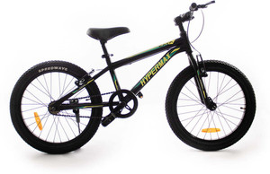 CAYA Hypermax 20" Royal Matte Black UV Protective Coating, Power-Brakes Kids Bikes 20 T (inch) BMX Cycle