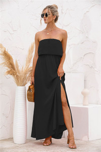 Urbanic Women Tube Black Mini/Short Dress