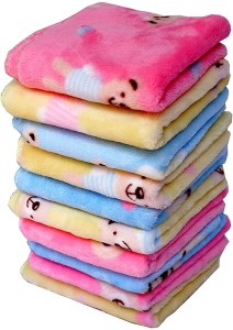 Dcreations Teady Bear Print Kid's Hankey Handkerchief Women Soft Cotton Hankies Ladies hanky set for women ["Multicolor"] Handkerchief