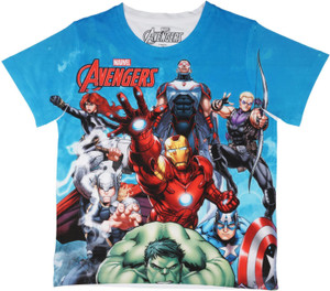 Marvel Avengers Boys Graphic Print Polycotton Regular T Shirt