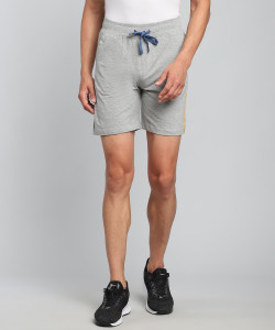 KILLER Solid Men Grey Sports Shorts