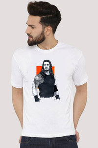 Tee Gallery Printed Men Round Neck White T-Shirt