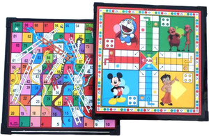 AQUILA Ludo & Snake Ladder Wooden Board 12-12 inches Strategy & War Board Game