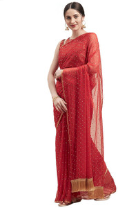 Prutha Fashions Self Design Bollywood Chiffon Saree