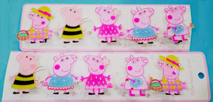 Absolute Evolution A set of 10 Peppa Pig Hair Clips / Hairpins For Kids Girls Toddler Barrette Hair Accessories Hair Clip