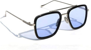 Dark Wost Retro Square Sunglasses