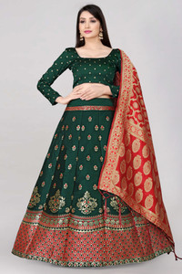 Payu Printed Semi Stitched Lehenga Choli