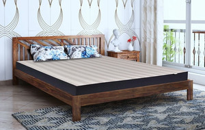 woodendecor Solid Wood Queen Bed, 206.5 cm x 191 cm (6.77 ft x 6.27 ft)