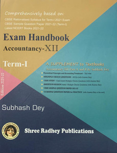 EXAM HANDBOOK ACCOUNTANCY-XII EDITON 2021-22