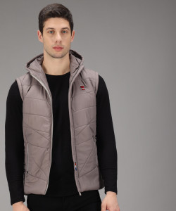 HEMLOCK Sleeveless Solid Men Jacket