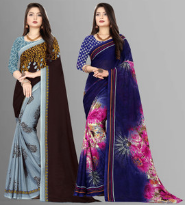 kashvi sarees Printed Daily Wear Georgette Saree