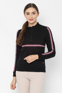 Allen Solly Full Sleeve Striped Women Sweatshirt