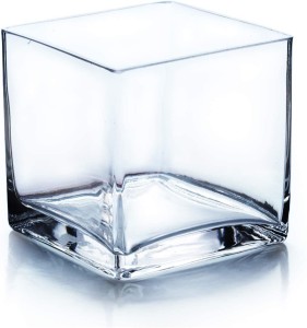 BILAL ANSARI Square Glass Cube Tank 4" 7 Cube Aquarium Tank
