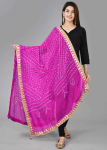 Attnico Art Silk Printed Women Dupatta