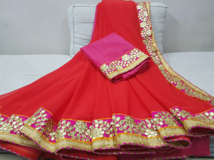 Arpita Fashion Embellished Bollywood Georgette Saree