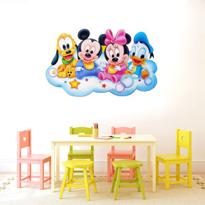 Decor hubb 45 cm mickey-mouse-minnie-mouse-donald-duck-and-goofy-Wall Stickers Self Adhesive Sticker