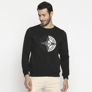 LAWMAN Full Sleeve Solid Men Sweatshirt