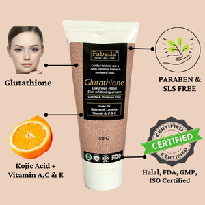 Fabada Original Glutathione day night cream sls and paraben free, halal  certified enriched with kojic acid, vitamin C, Vitamin E, Vitamin A and  licarose for face whitening brightening of men women with