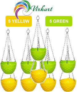 virkart hanging flower pots and planters for balcony Plant Container Set