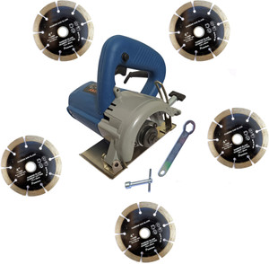 DUMDAAR 110mm Marble cutting machine Tile Stone Wood cutting machine with 5pc Marble cutting blade Handheld Tile Cutter
