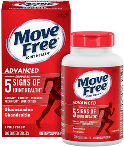 Schiff Move Free Advanced Joint Supplement – 200 Tablets, Glucosamine & Chondroitin