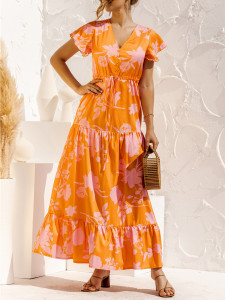 Urbanic Women A-line Orange Mini/Short Dress