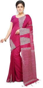 crochetin Self Design Bollywood Art Silk Saree