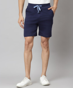 KILLER Solid Men Dark Blue Basic Shorts